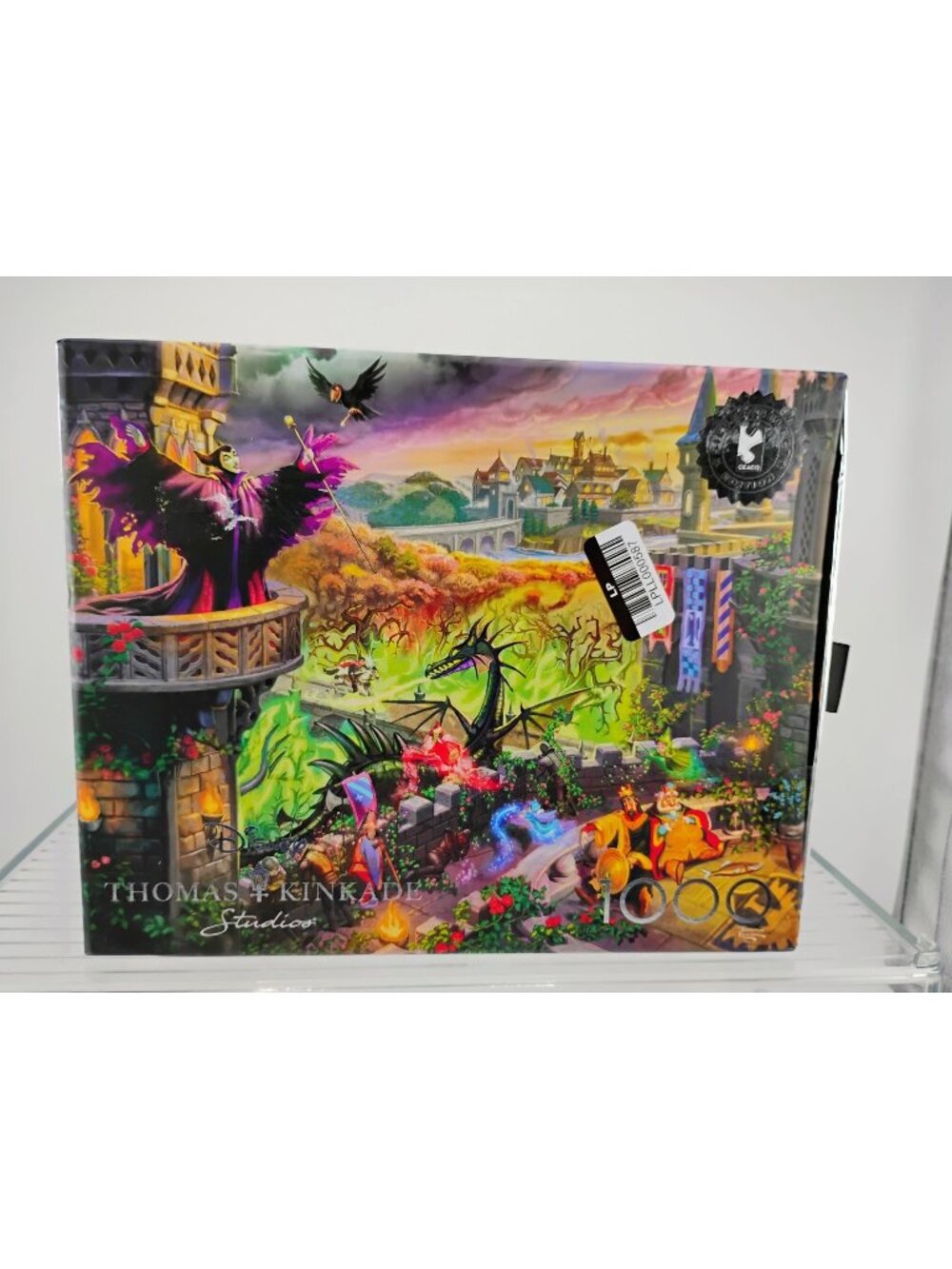 Disney Thomas Kinkade 1000-Piece Jigsaw Puzzle Maleficent Scene